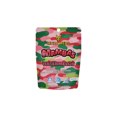Photograph of product: Muha Meds | Mambas Watermelon | Oui'd | 200mg Gummies