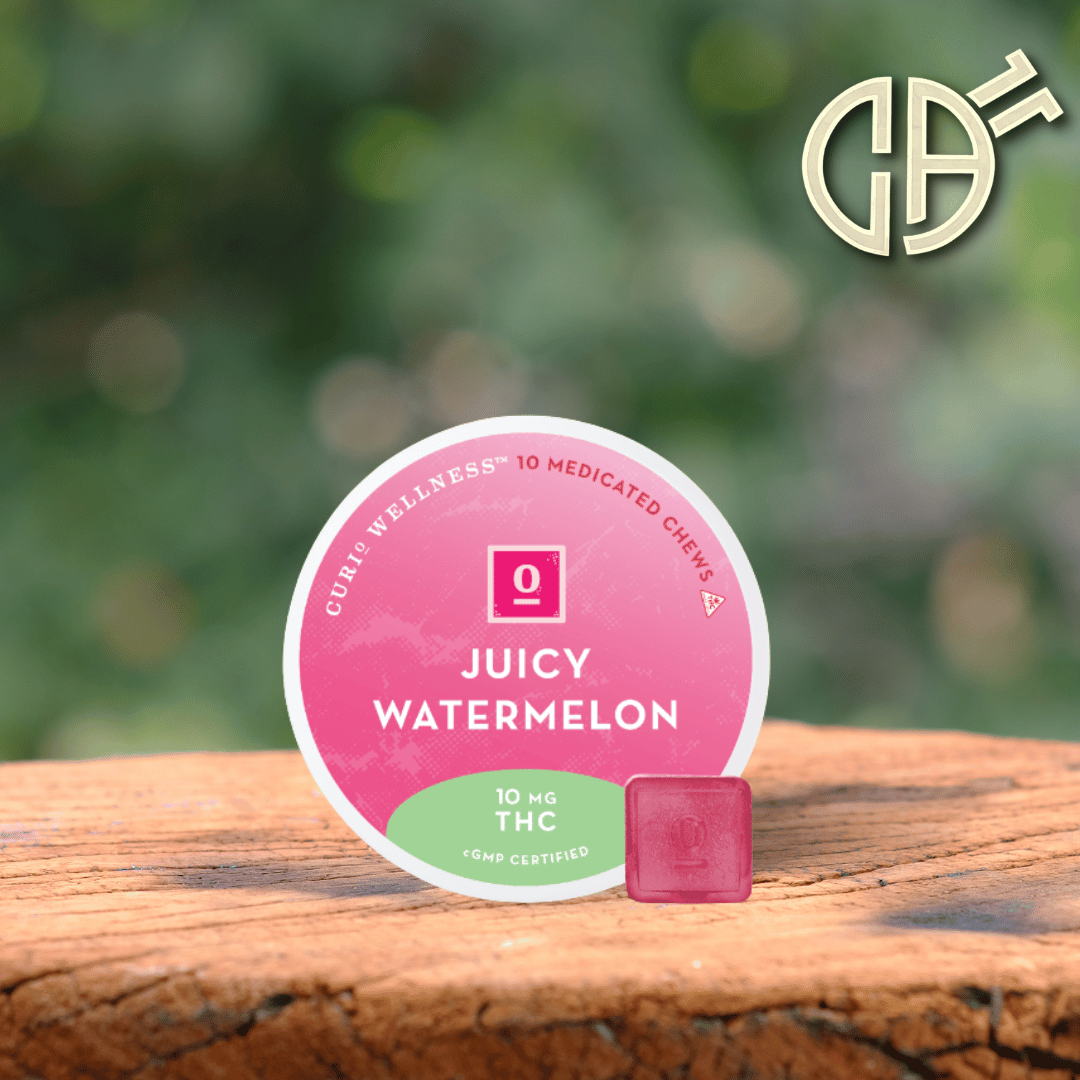Photograph of product: Curio | Juicy Watermelon Chews 10mg - 10pk | 100mg
