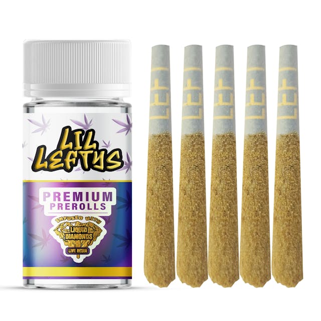 Photograph of product: Left Coast Lil Leftys | .75gx5pk - Grape Cookie - Infused Pre-Rolls - 