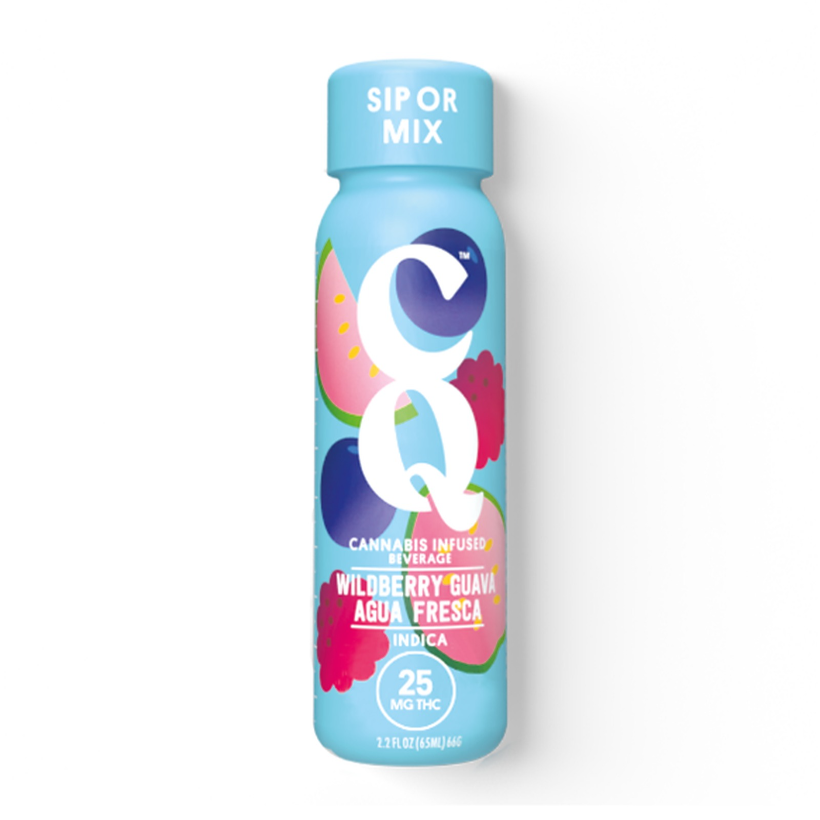Photograph of product: (Drink) CQ | Wildberry Guava Agua Fresca Shot 25mg (2oz) - Oui'd (GF)(V)