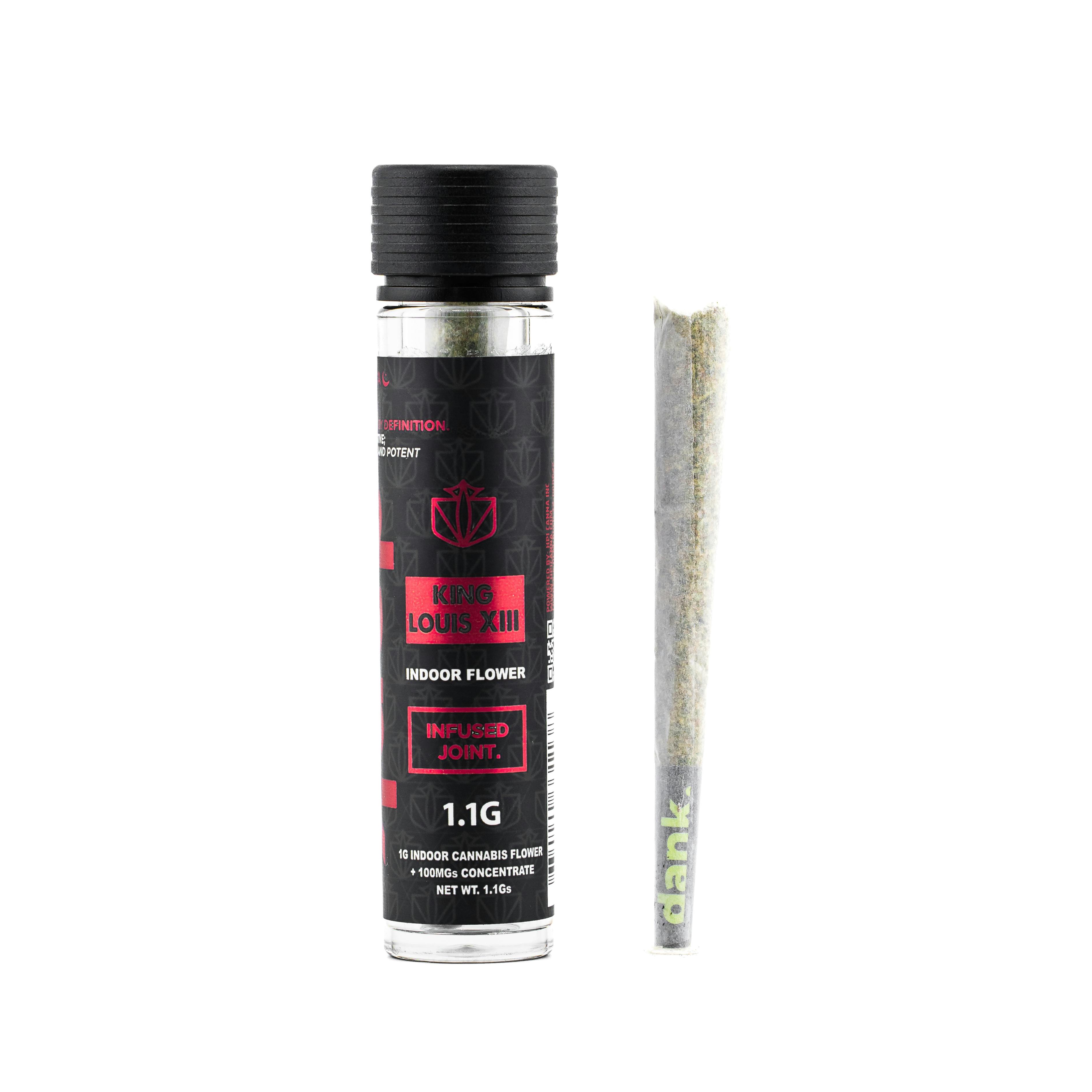Photograph of product: Dank | King Louis XIII | 1.1g Infused Pre-Roll