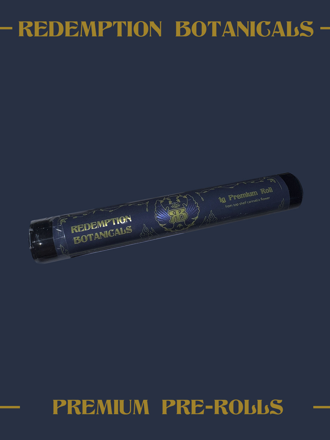 Photograph of product: Garlic Gravity | 1g | Single Pre-Roll | Redemption Botanicals