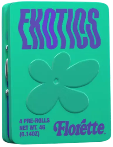 Photograph of product: Florette | Star Tartz | 4g 4PK Pre-rolls