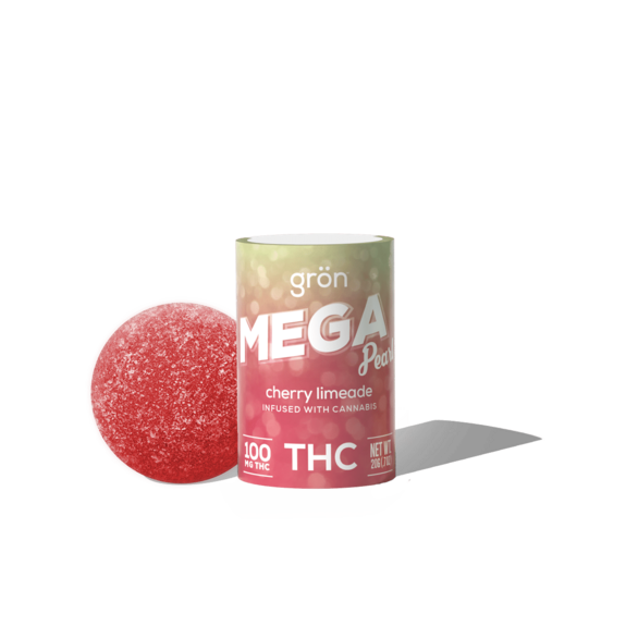 Photograph of product: Cherry Limeade Relaxing - 100mg TH-oui Mega Pearl - Gron