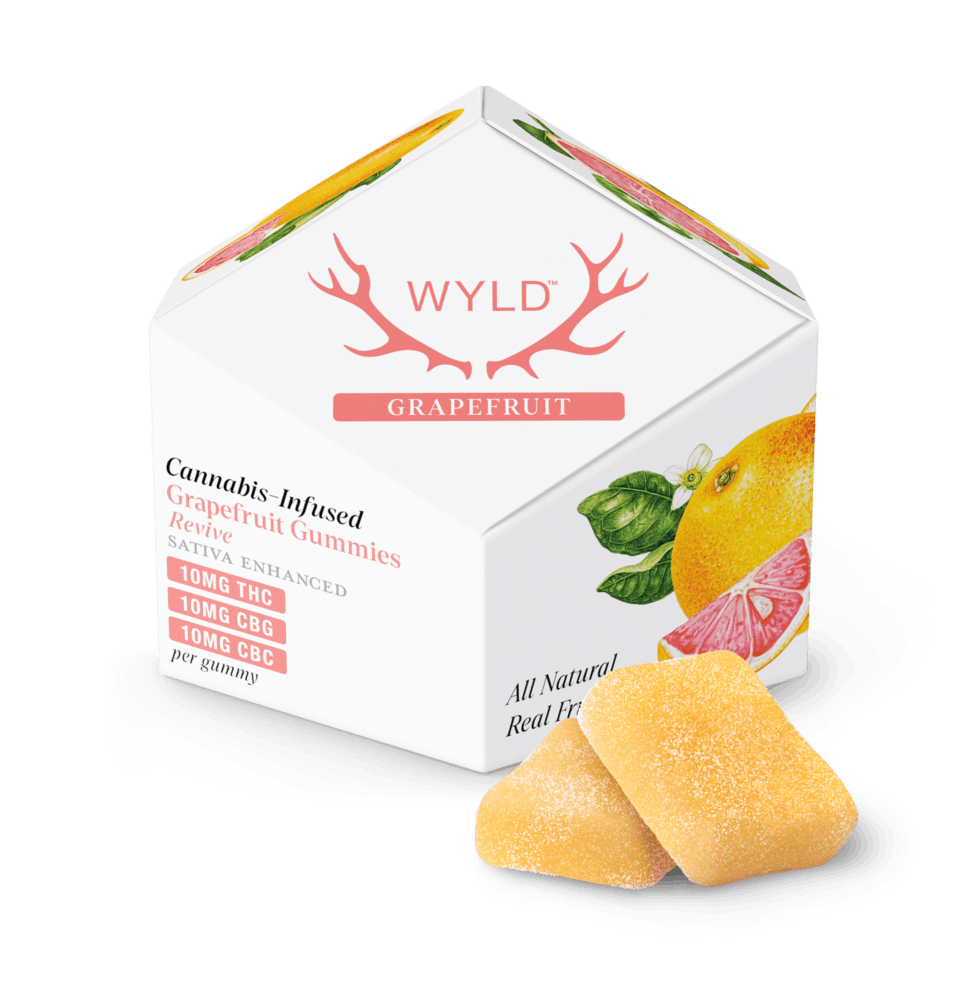 Photograph of product: GRAPEFRUIT CHEWS 1:1:1 TH-oui/CBG/CBC 100MG