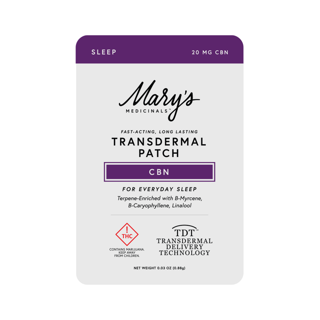 Photograph of product: Mary's Medicinals - Transdermal Patch - Sleep - 20mg CBN//1mg TH-oui
