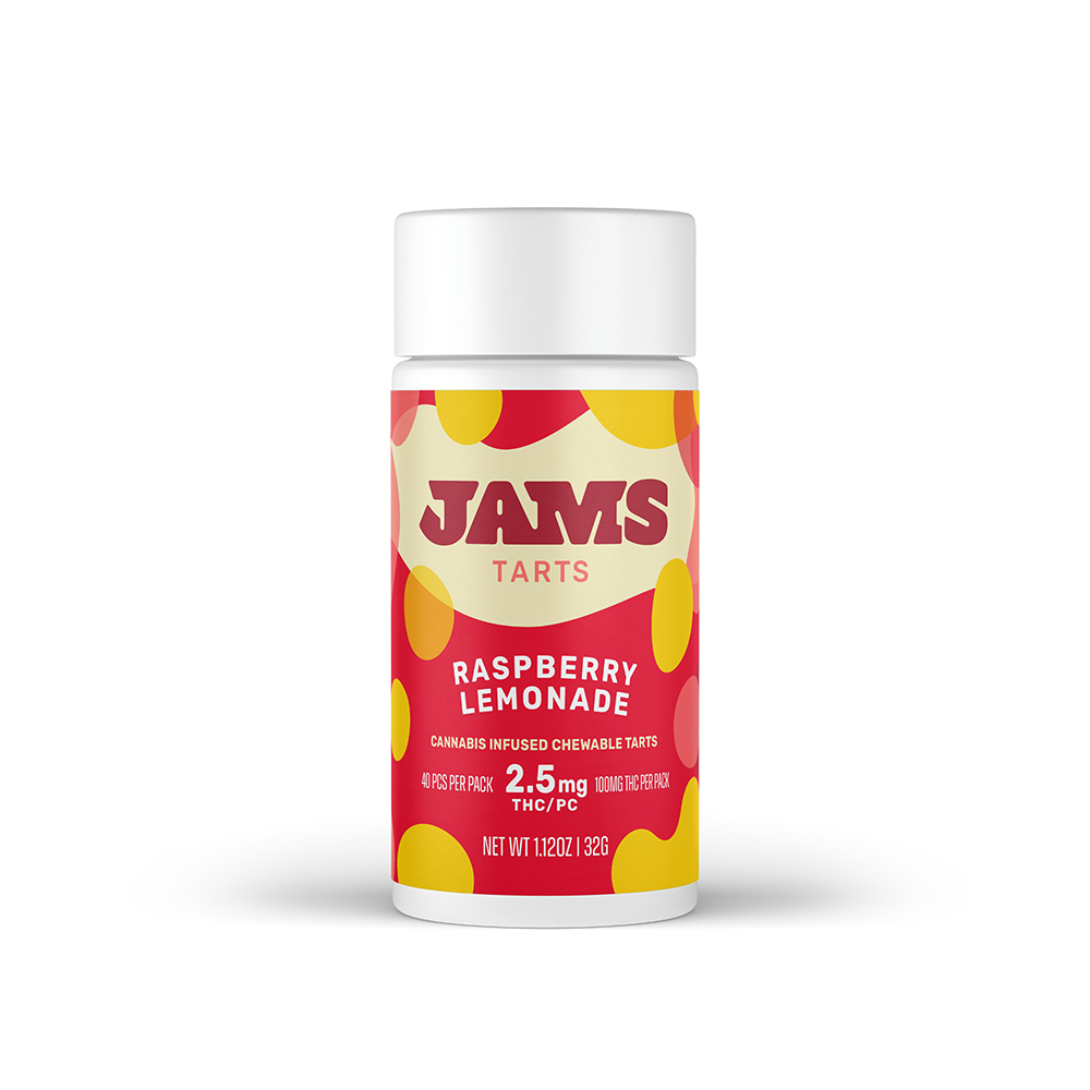 Photograph of product: Jams Tarts Raspberry Lemonade 100mg (40x2.5mg) - Hybrid