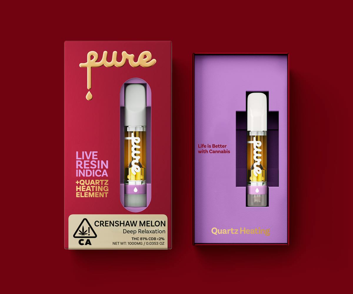 Photograph of product: Crenshaw Melon Live Resin Cartridge 1g