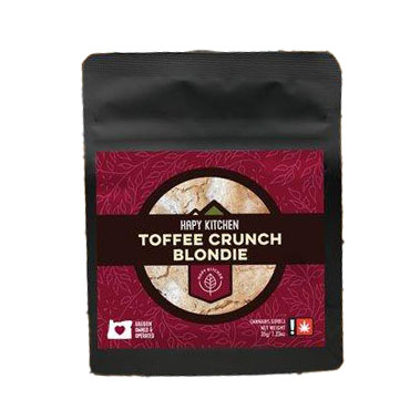 Photograph of Product: Hapy Kitchen 100mg TOFFEE CRUNCH Blondie Single