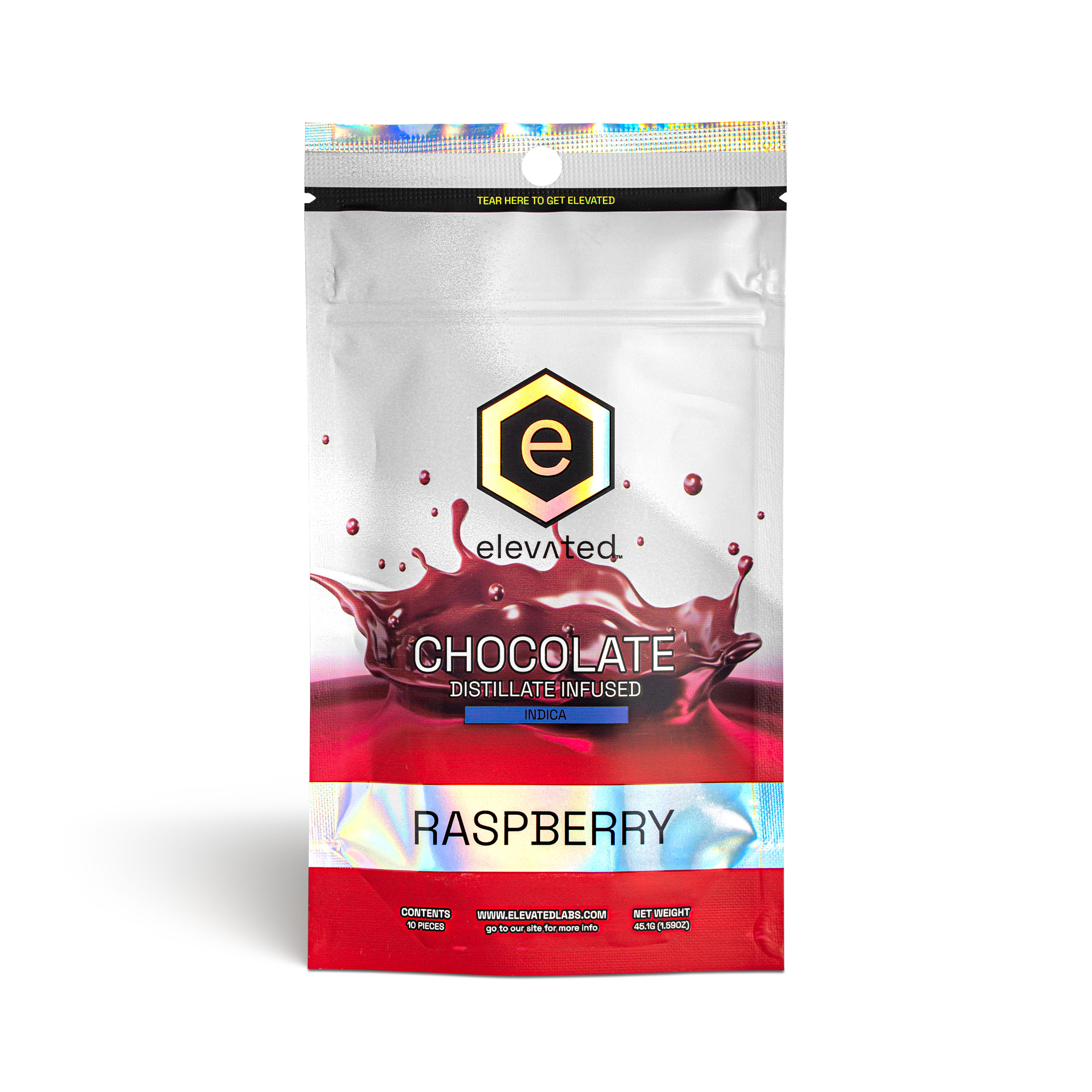 Photograph of product: Dark Chocolate Raspberry Bar - 100mg