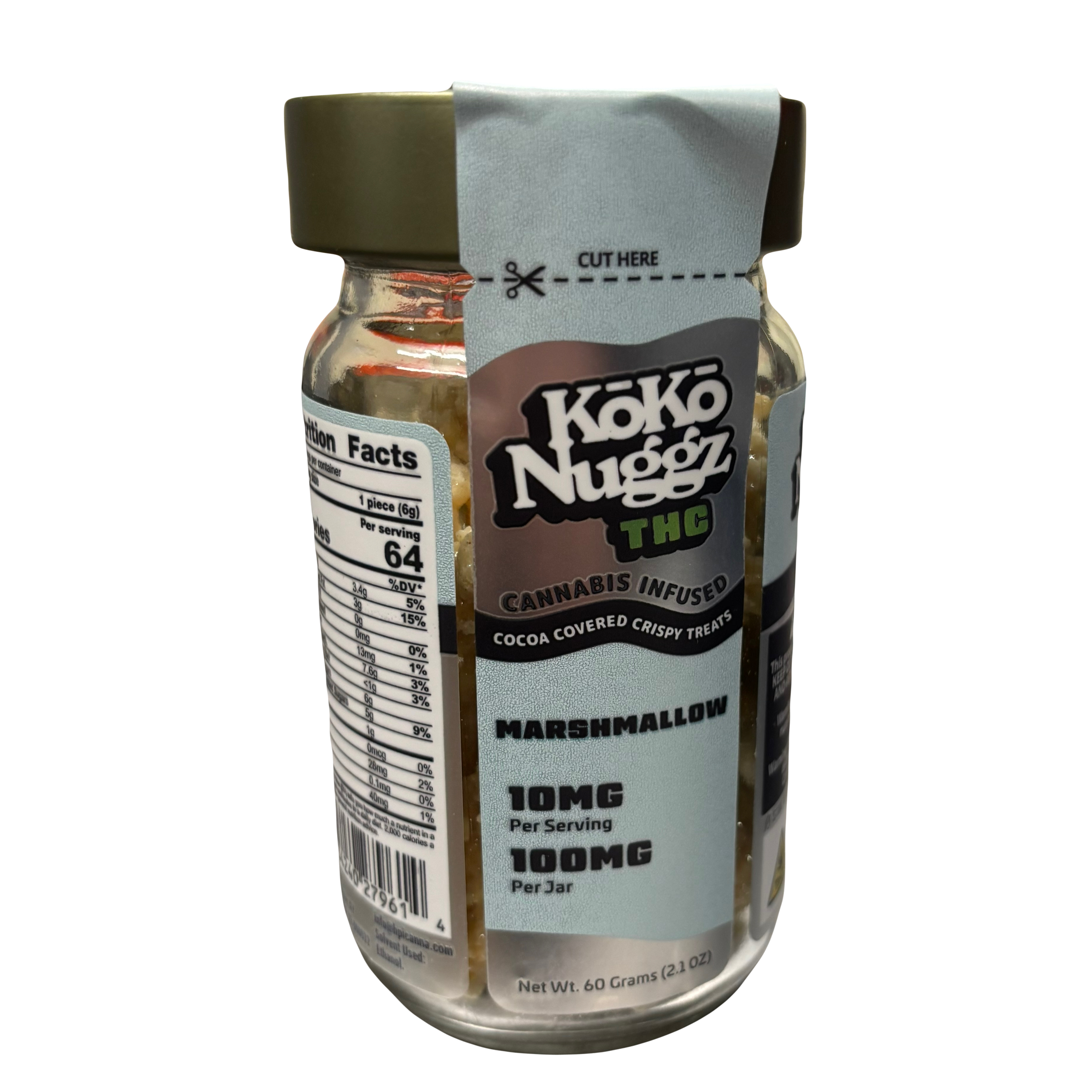Photograph of product: Koko Nuggs - Marshmallow Edibles - 100 mg