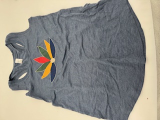 Photograph of product: Island Pezi Razorback Tank - Navy Frost - Womens XL