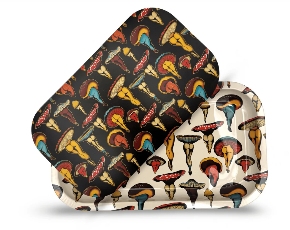 Photograph of product: Shroom Booties Rolling Tray and Magnetic Cover 11x7