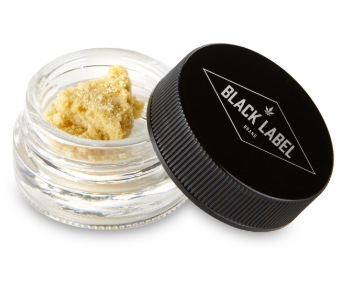 Photograph of product: Black Label - AJ's Sour Diesel Crumble - 1G