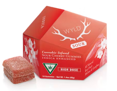 Photograph of product: Sour Cherry   Oui'd | Gummies 200mg (Special)