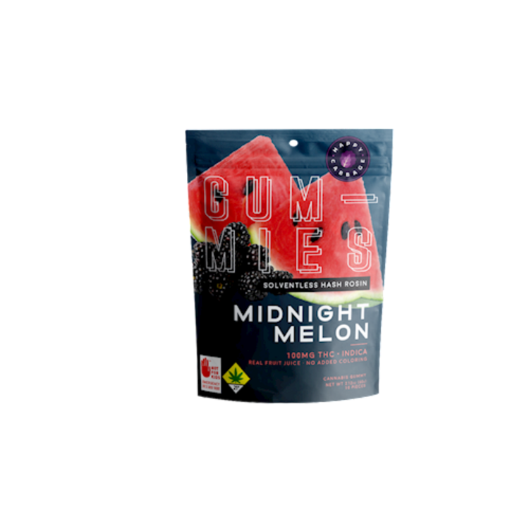 Photograph of product: Smokiez - Happy Cabbage - Midnight Melon Oui'd Rosin Fruit Chews 10pk