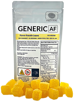 Photograph of Product: Generic AF - Generic Lemon - 20ct Gummies