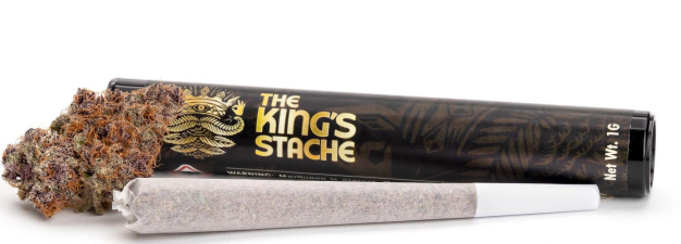 Photograph of Product: The King's Stache - Chocolate Dipped Bananas Two Pack Pre-Rolls