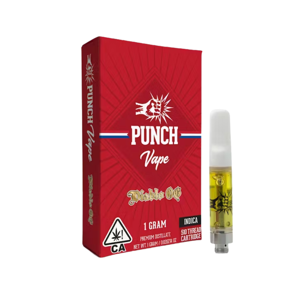Photograph of product: DIABLO OG - DISTILLATE CART 1G - PUNCH EXTRACTS