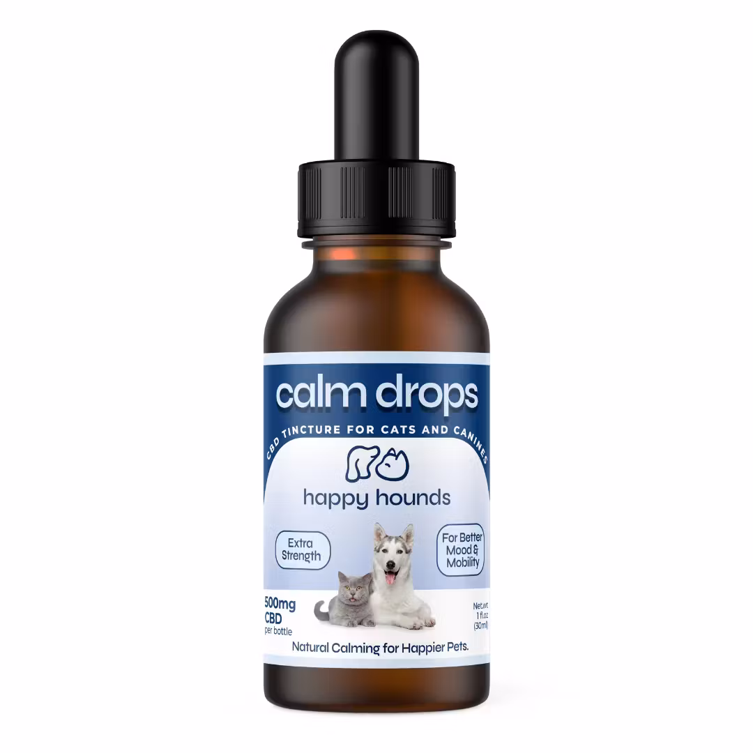 Photograph of product: Happy Hounds - Calm Drops - 500mg CBD