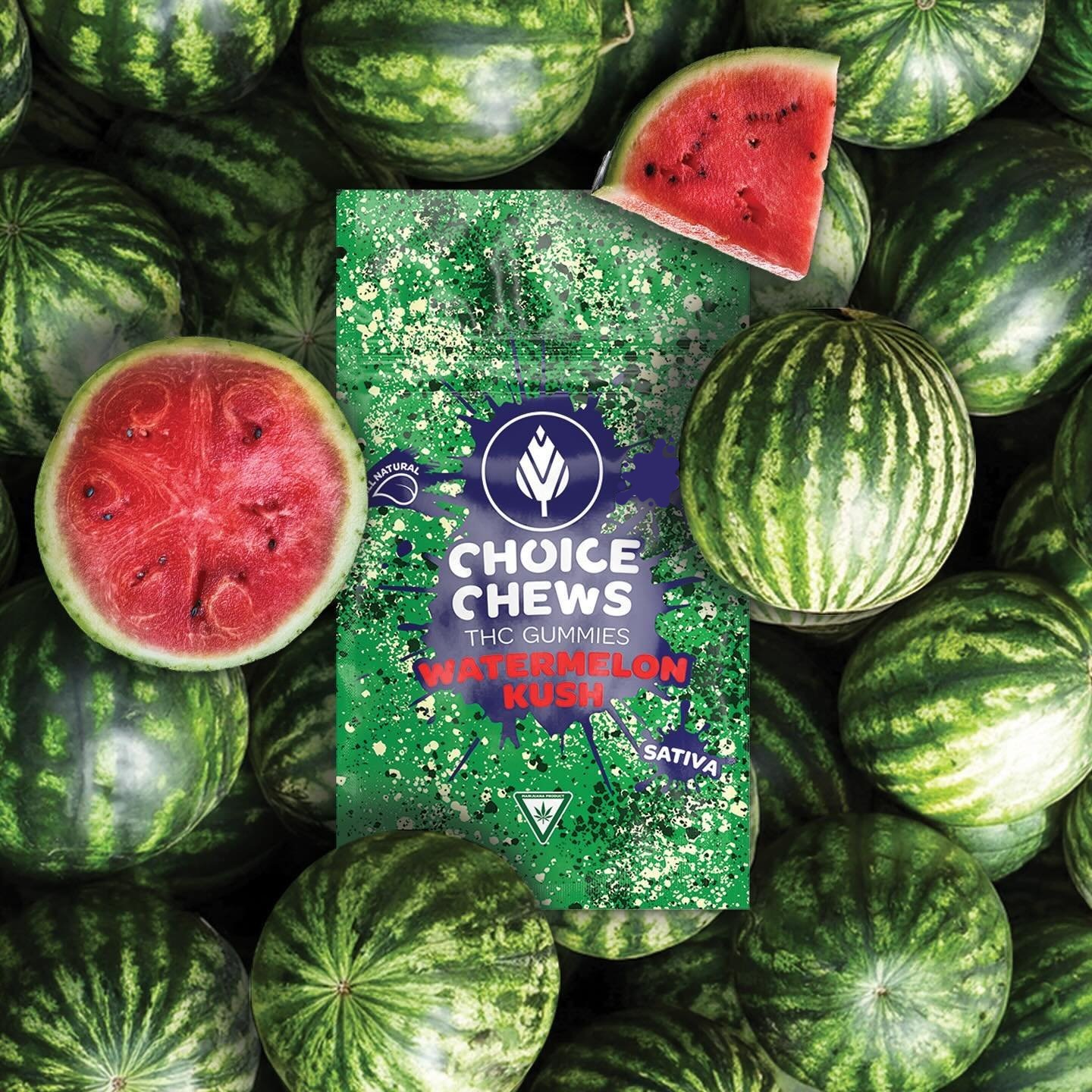 Photograph of product: Watermelon Kush (S) Gummies 100mg - 100mg