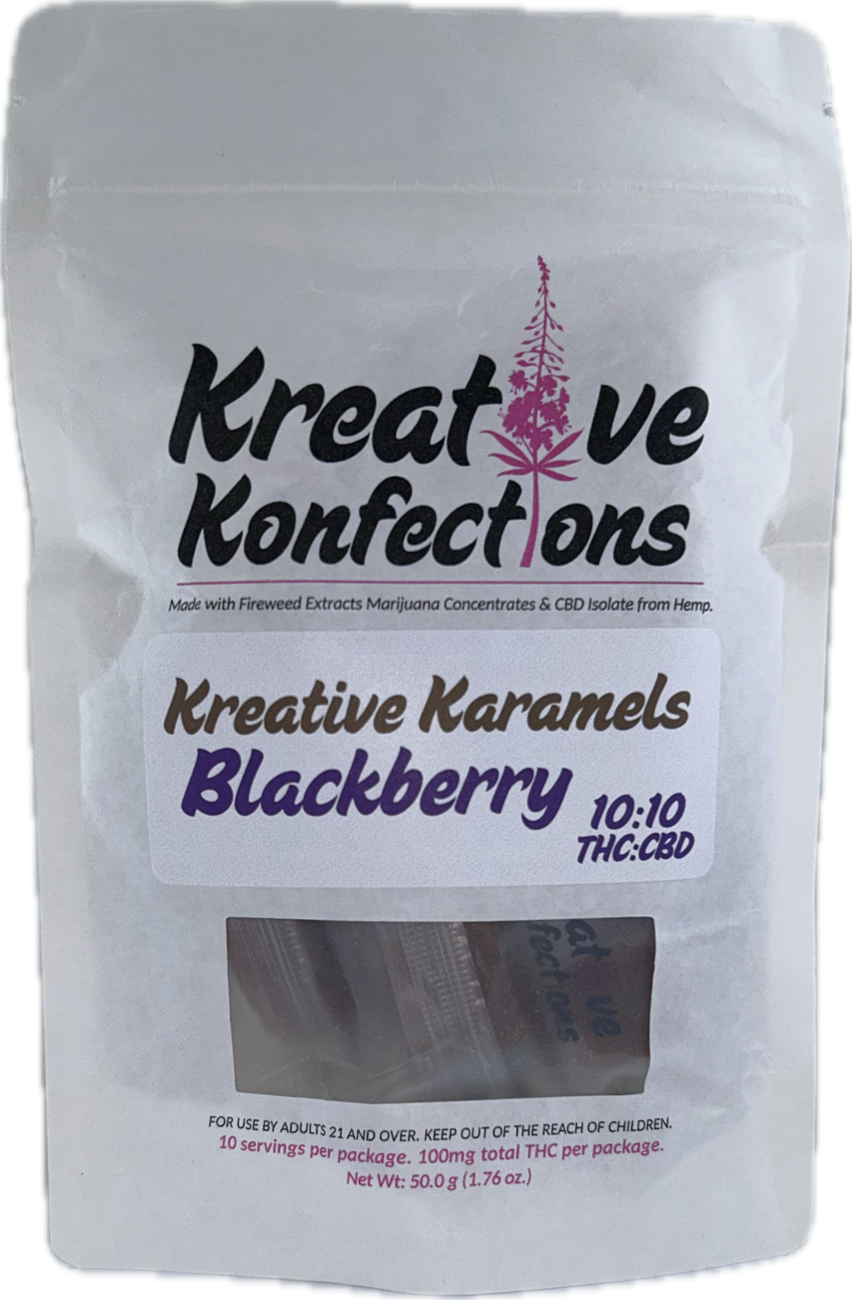 Photograph of product: 1:1 Blackberry Karamel 10-Pack 100mg