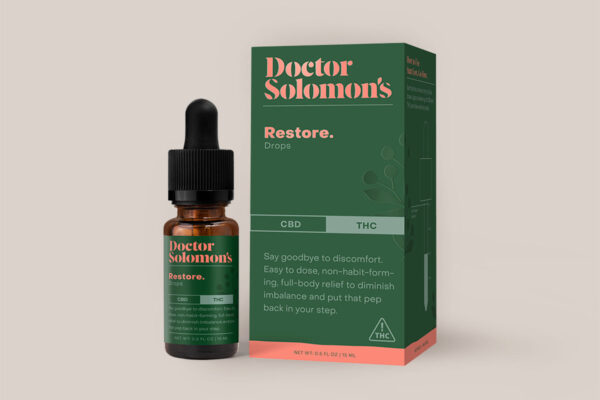 Photograph of product: Restore Tincture 1:1 CBD:TH-oui
