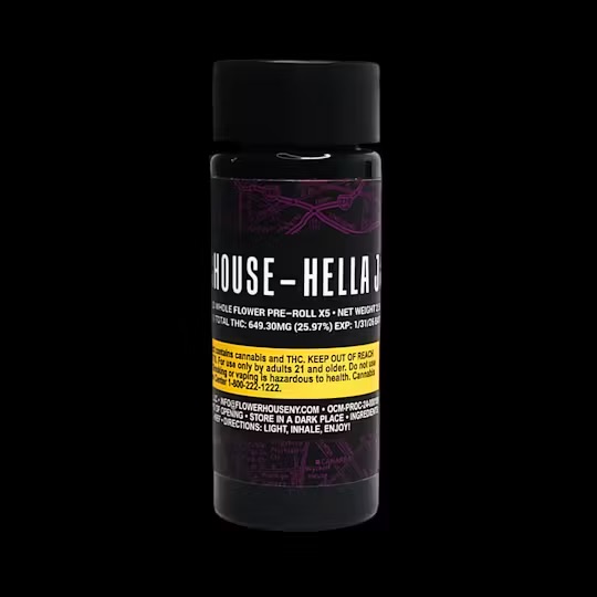 Photograph of product: Hella Jelly |  Infused Pre-Roll 5pk | FlowerHouse