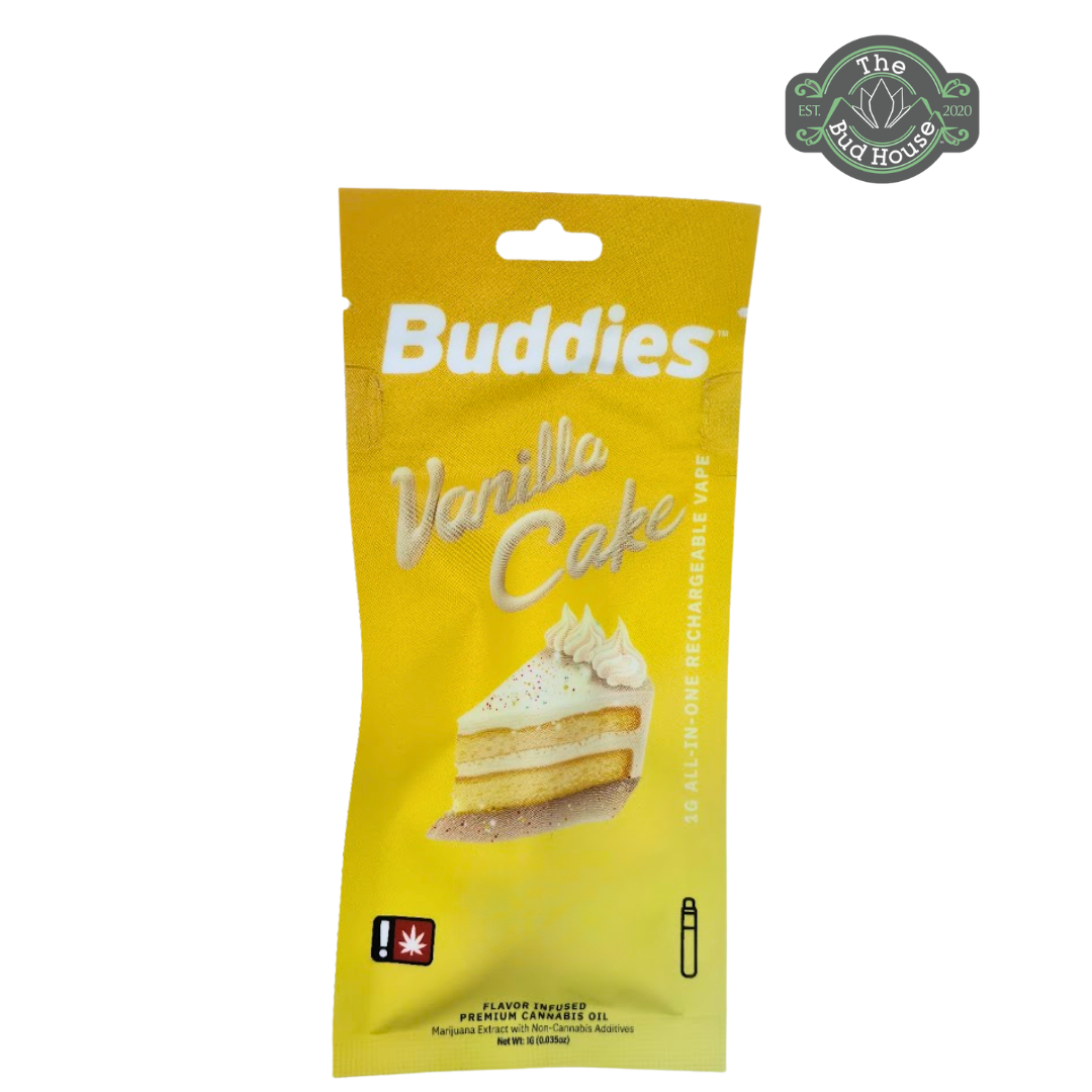 Photograph of product: Buddies 1g VANILLA CAKE FLAV-DST AIO