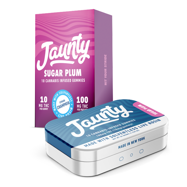 Photograph of product: Jaunty - Sugar Plum Live Rosin 10pk