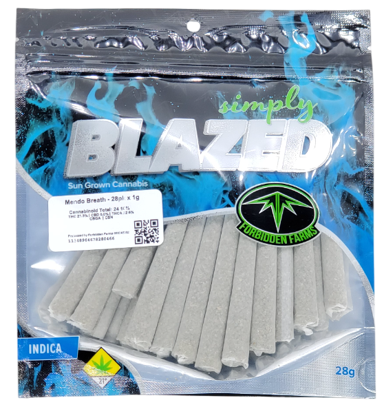 Photograph of product: Blazed PR Pack Mendo Breath 28 x 1g