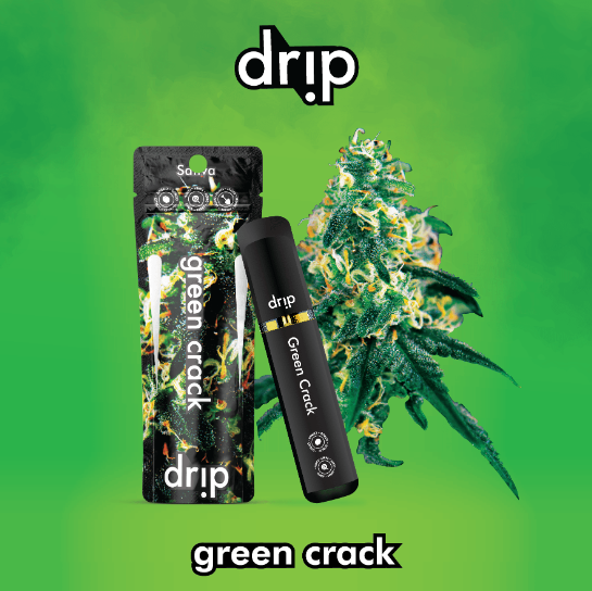 Photograph of product: Drip - Green Crack (S) - 2g Disp Vape