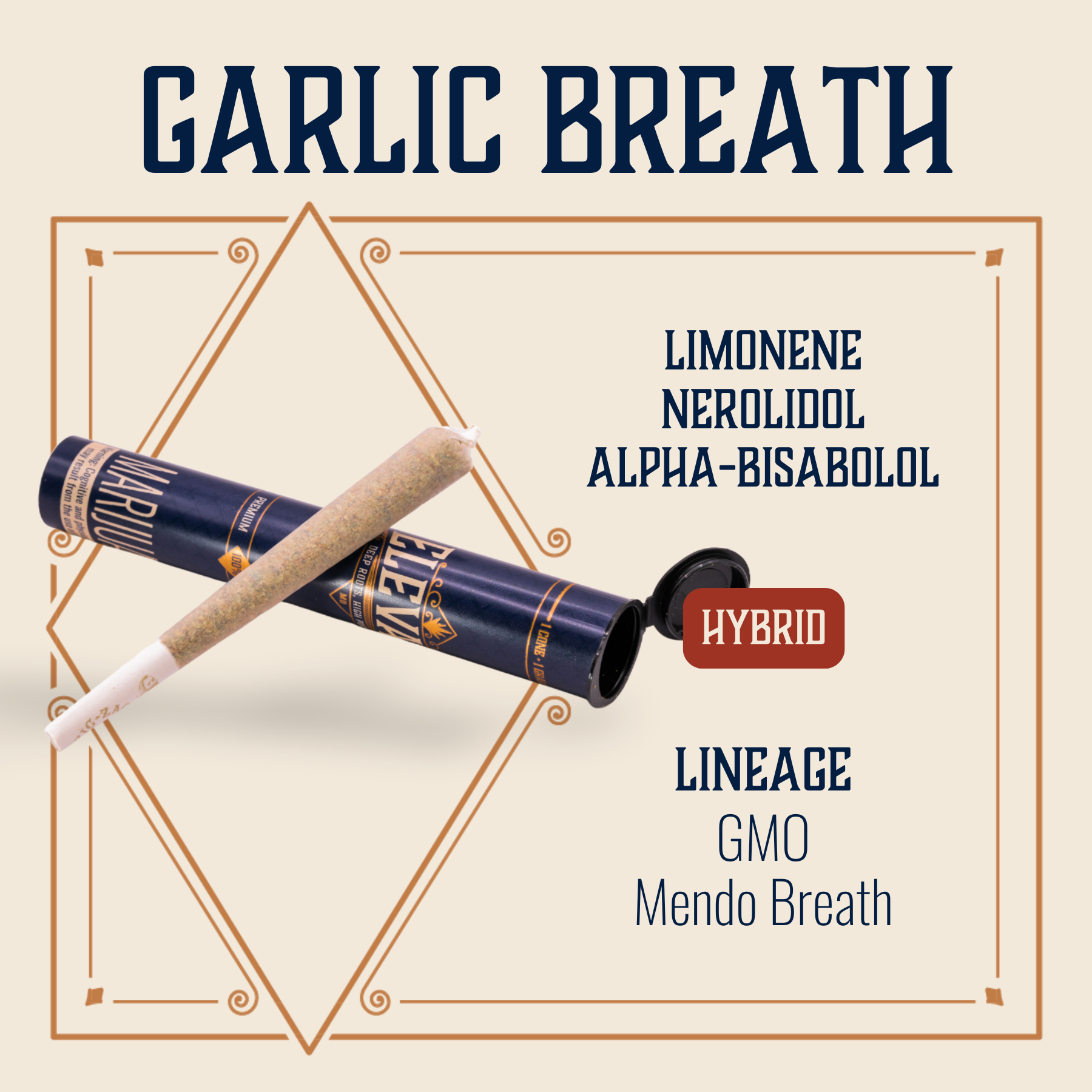 Photograph of product: Garlic Breath Pre-Roll | 1g
