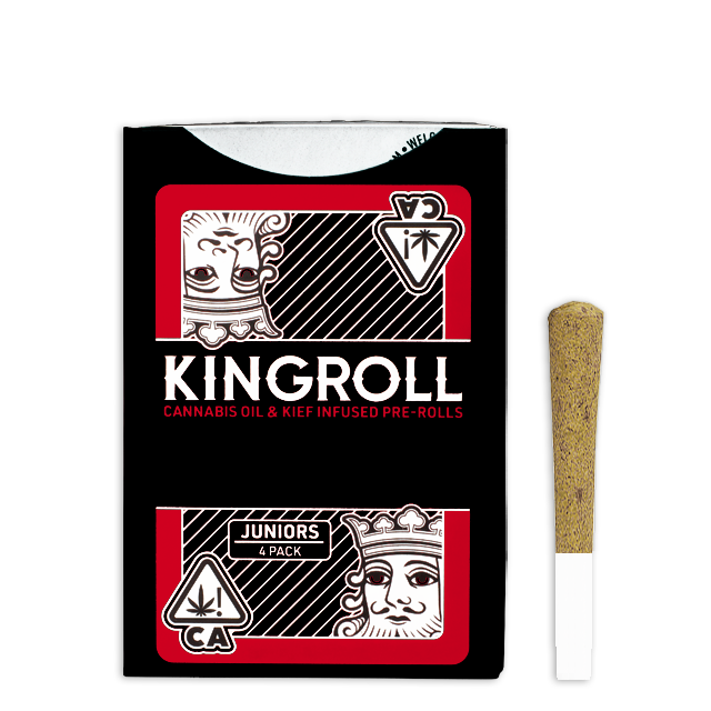 Photograph of product: WHITE RHINO X CANNALOPE KUSH - KINGROLL JUNIORS 4 PACK (3G)