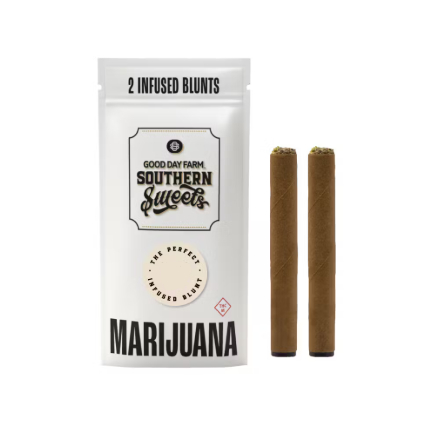 Photograph of product: GOOD DAY FARM - SOUTHERN SWEETS - BLUNT INFUSED - 1G - 2PK - PEACH, WATERMELON GUSHERS - HYBRID