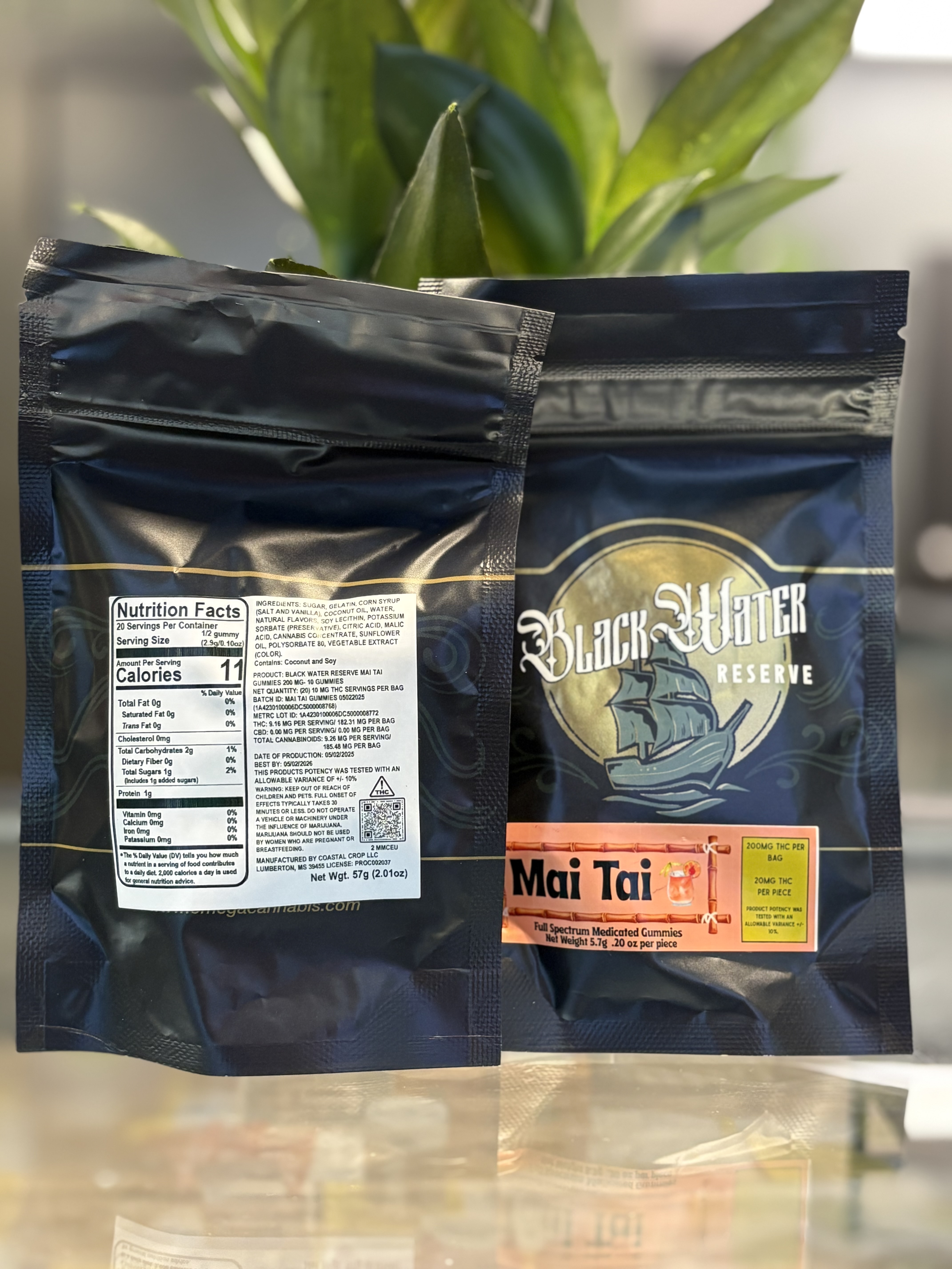 Photograph of Product: Black Water | 200mg | Mai Tai
