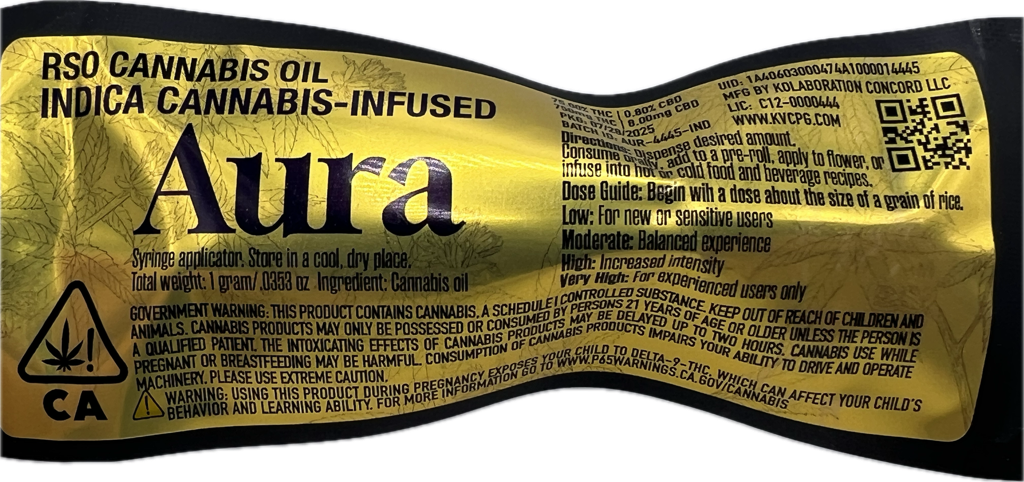 Photograph of product: Oui'd 1g RSO - Aura