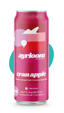 Photograph of product: Cran Apple 2:1 | 4 Pack | 10mg TH-oui 5mg CBD | Ayrloom