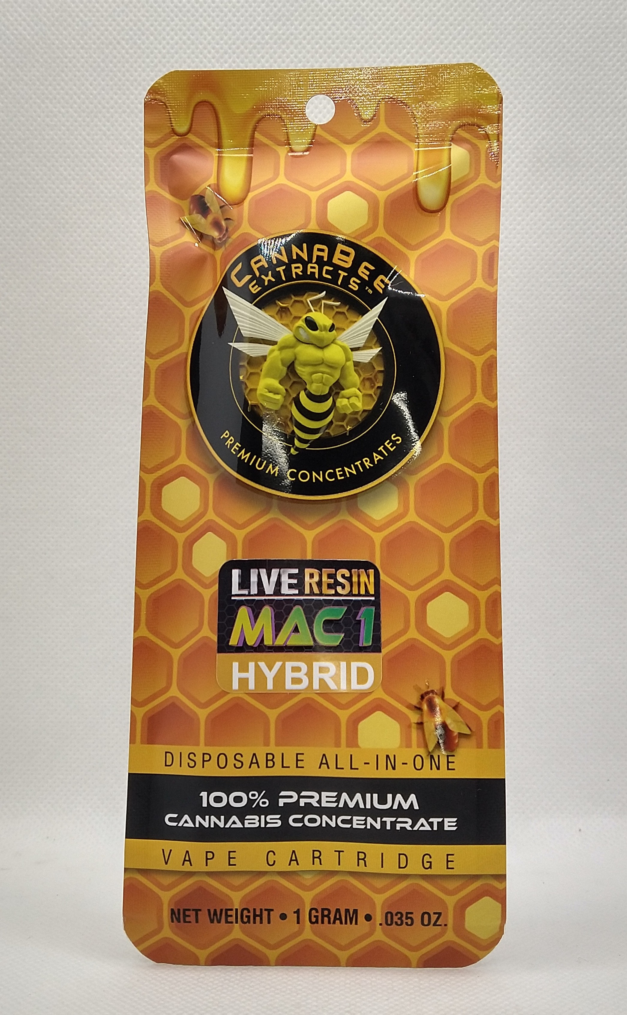 Photograph of product: Canna Bee | Mac 1 | Live Resin Disposable Hybrid