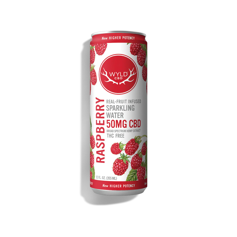 Photograph of product: WYLD | CBD | Raspberry CBD Water (CBD 50 mg) | 12 fl oz