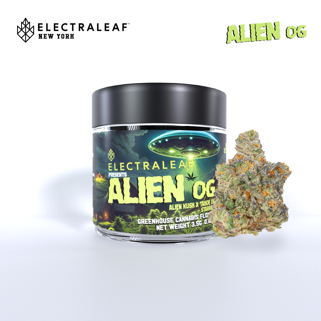 Photograph of product: Electraleaf - Alien OG - 3.5G Flower
