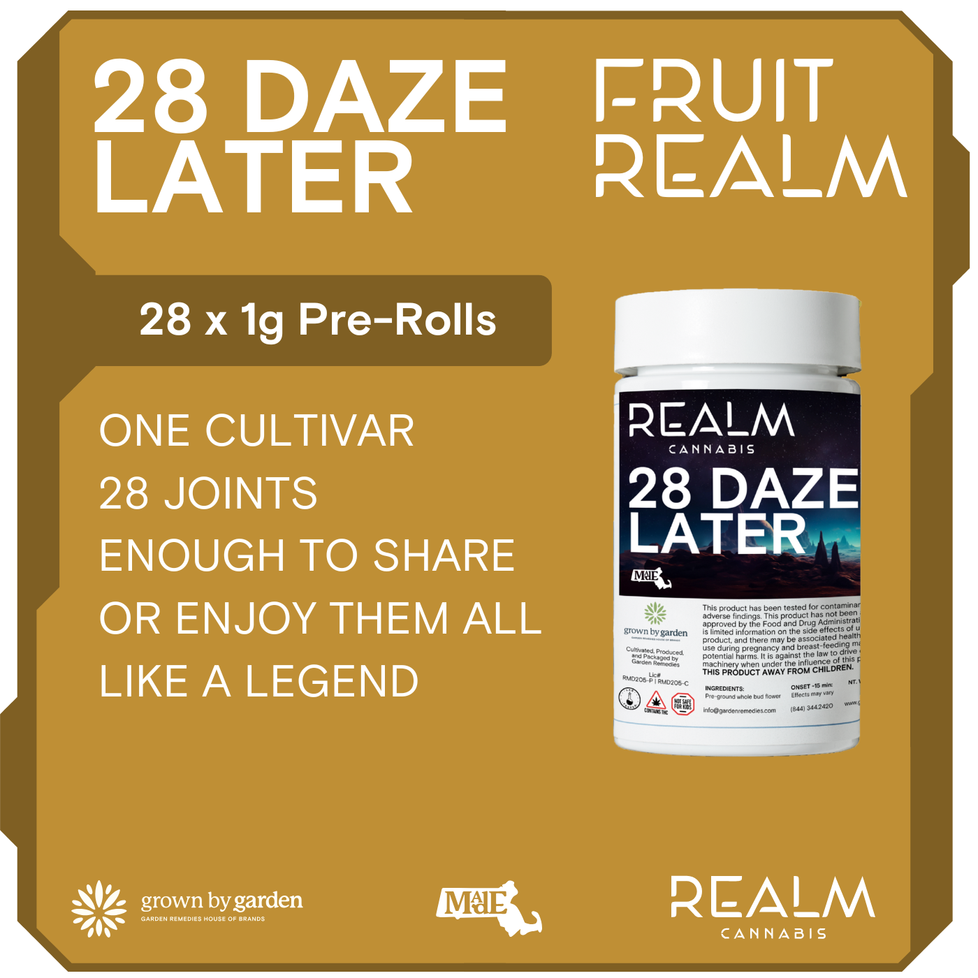 Photograph of product: The Fruit I 28 Daze Later | 28 Pack I 28G