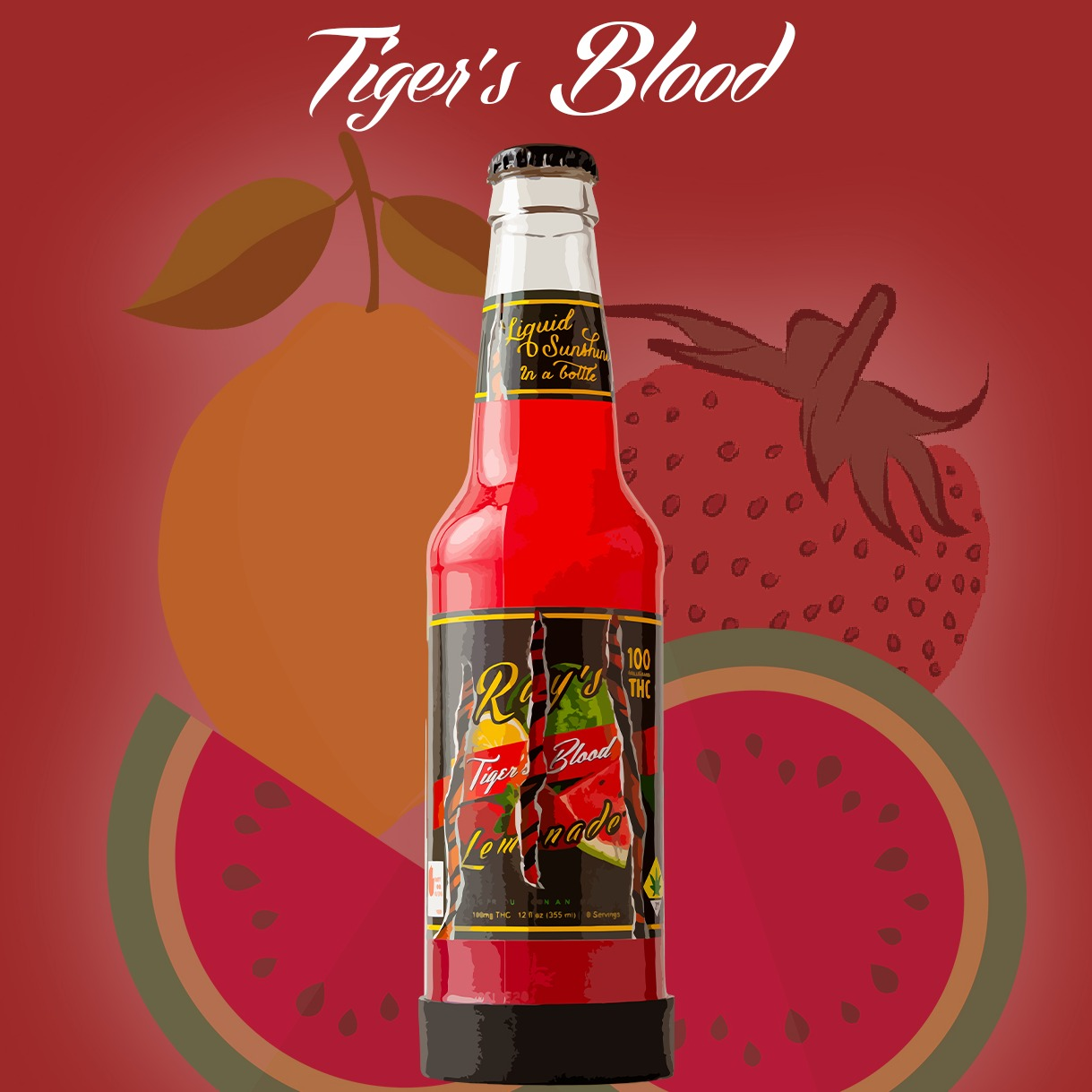 Photograph of product: Tiger's Blood Lemonade | 100mg (DOH)