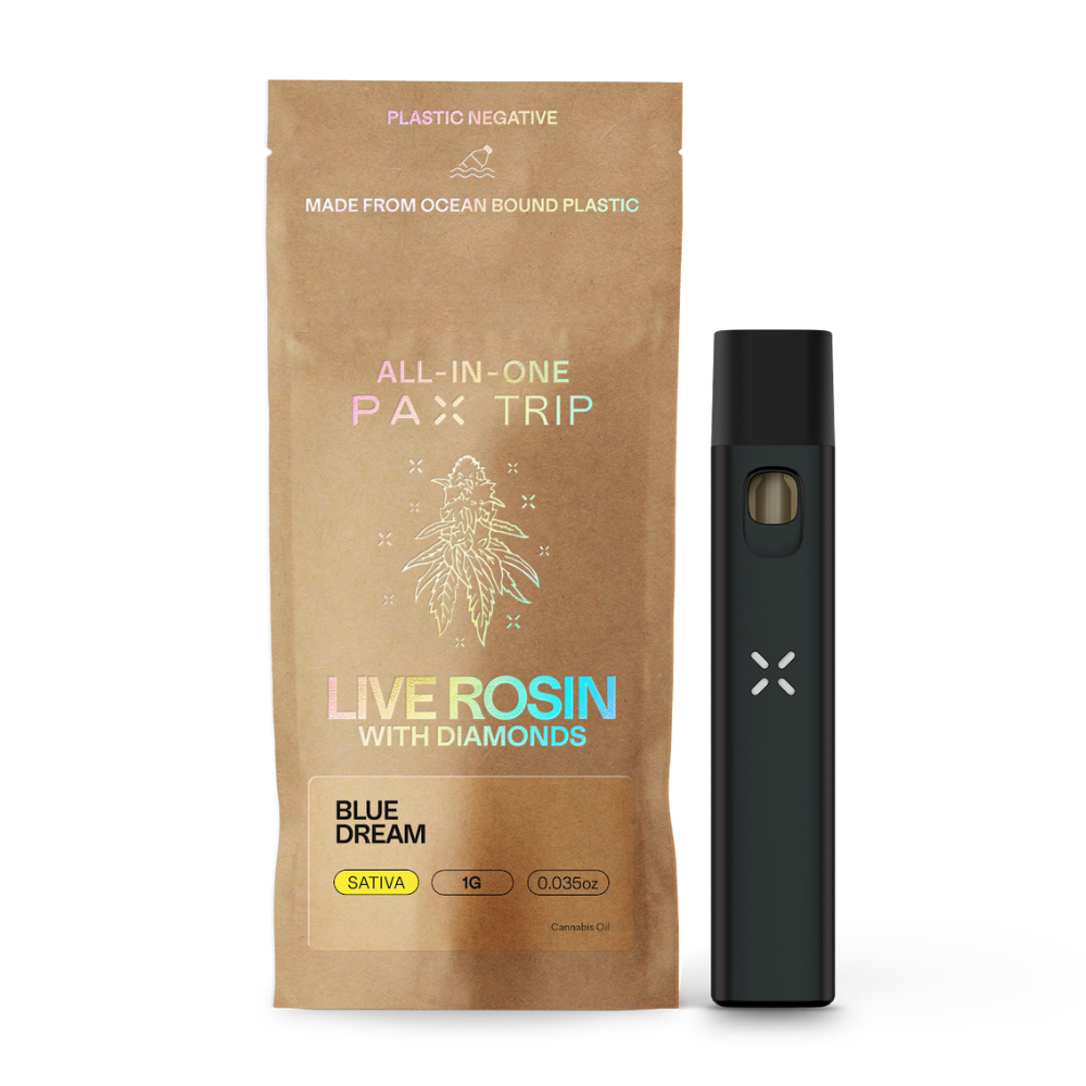Photograph of product: PAX | Blue Dream | AIO | Live Rosin with Diamonds