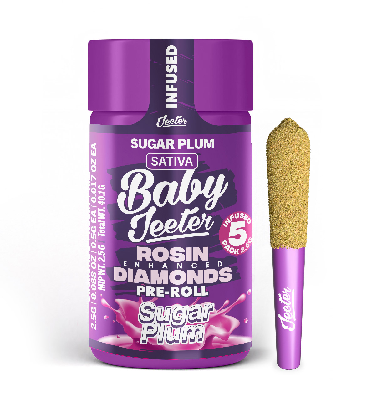 Photograph of instaPanelPhoto: Sugar Plum Quad Infused Baby Jeeters