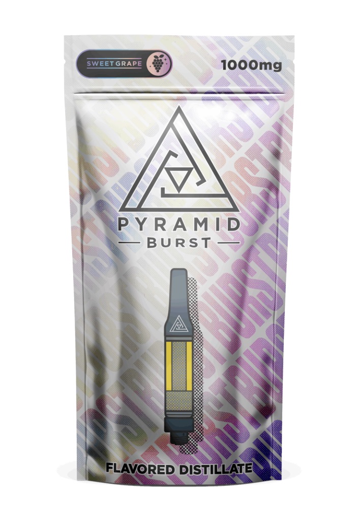 Photograph of product: Pyramid | Burst Cart | Sweet Grape | 1g