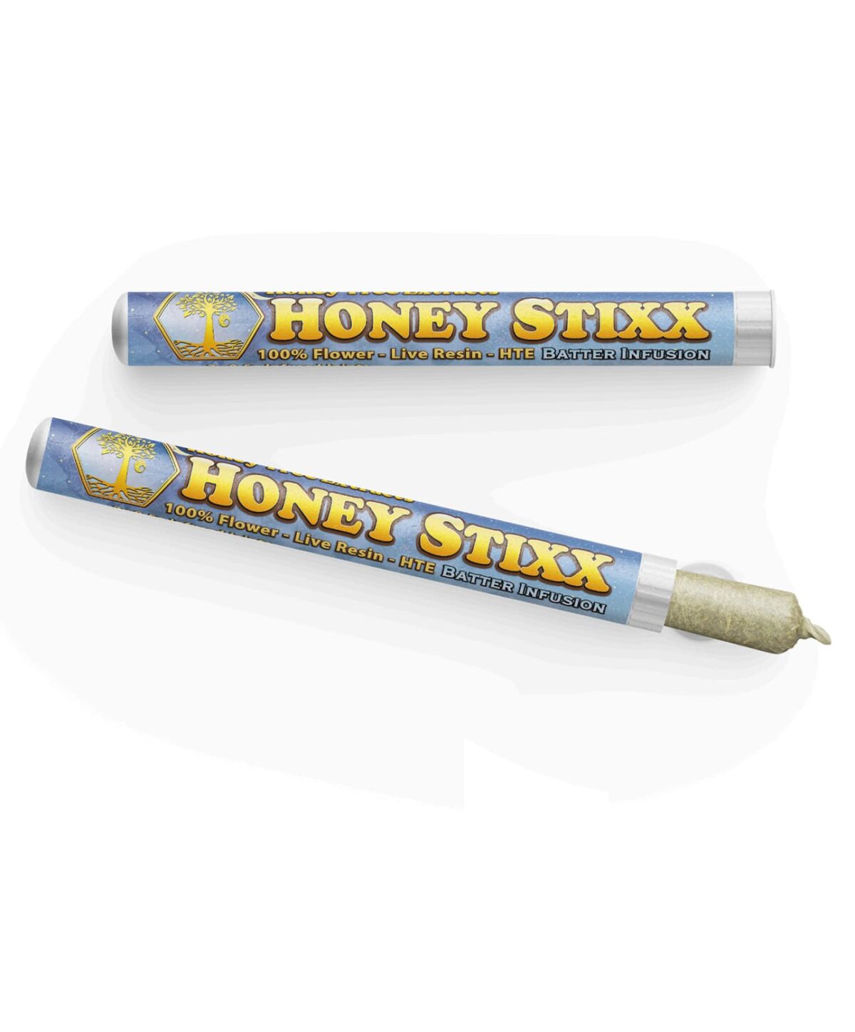 Photograph of product: Honey Stixx - Gelato x Critical Kush 2pk Preroll