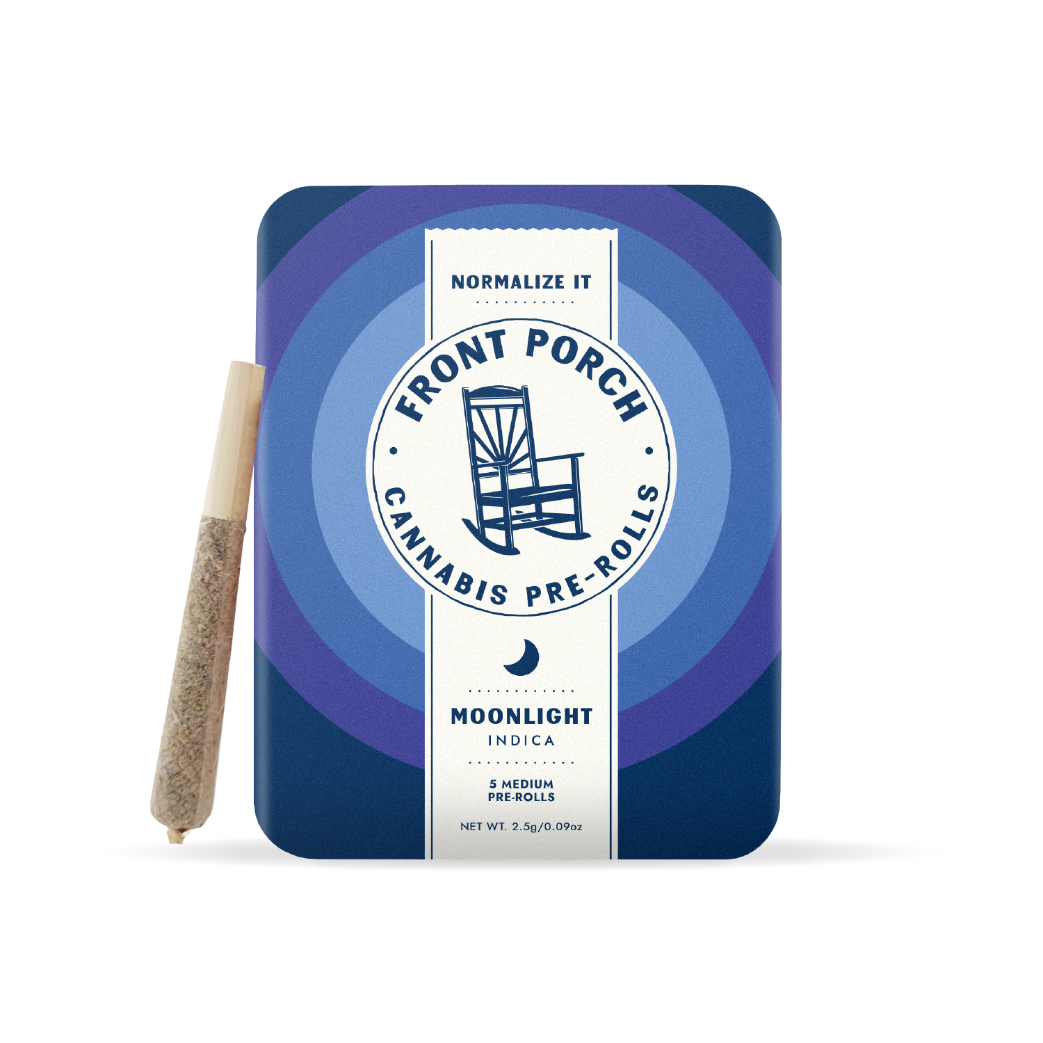 Photograph of product: Oui'd Blend | 0.5g | 5pk Infused Pre-Rolls | Front Porch