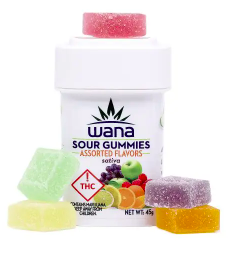 Photograph of product: Wana 100mg Gummies (S) ASSORTED SOURS