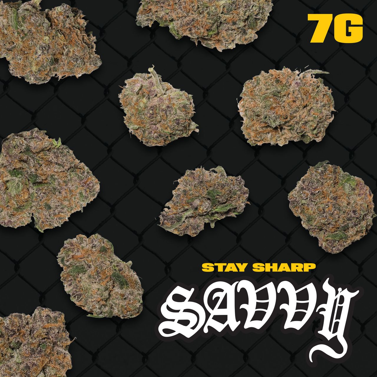 Photograph of product: Savvy Black Thai Small Flower 24.27% (S) 7g - 25972
